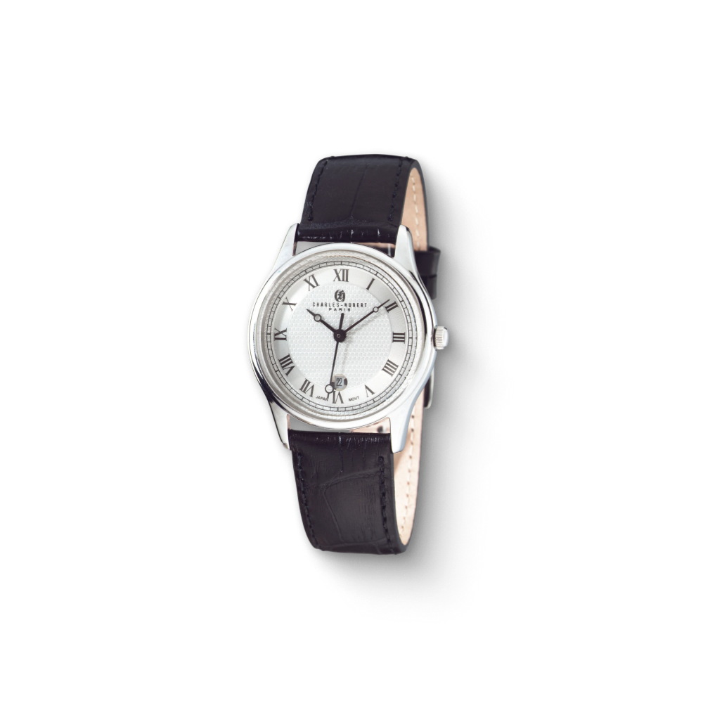 Charles Hubert Stainless Steel Quartz Watch 3814-WW