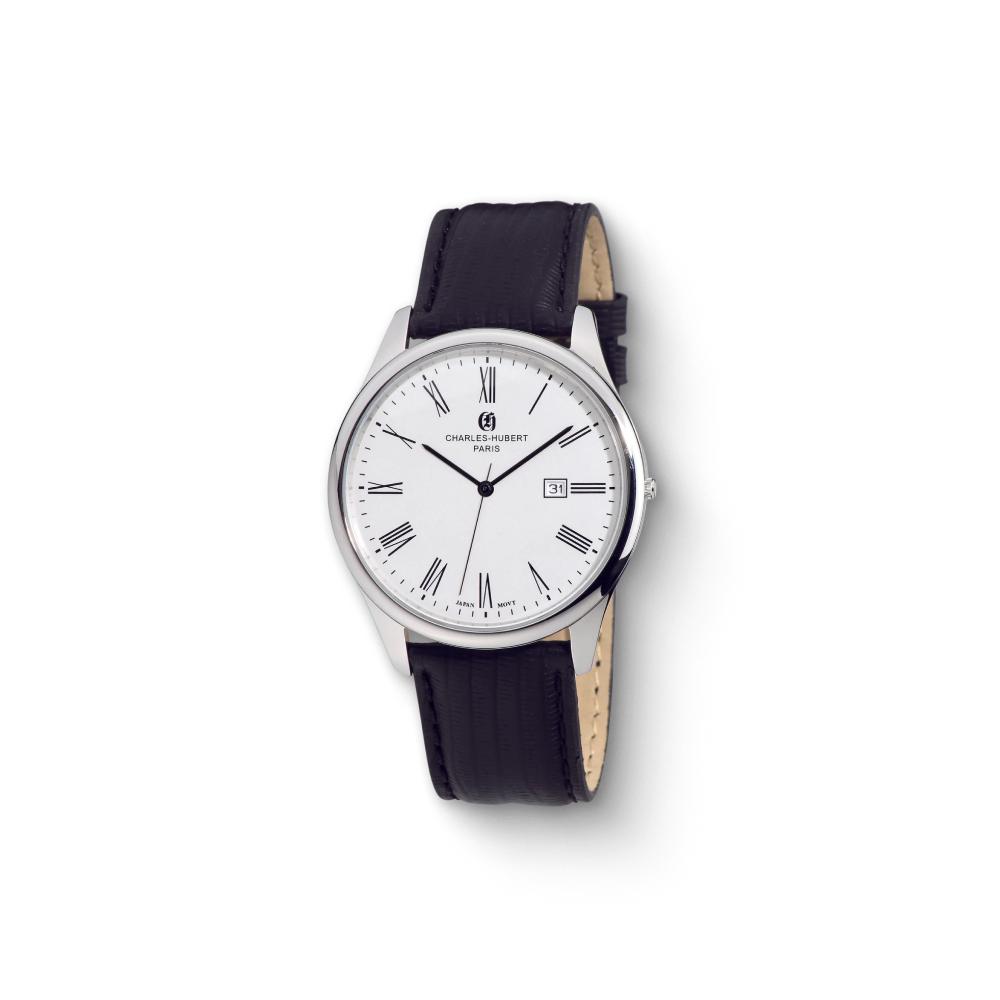 Charles Hubert Stainless Steel Quartz Watch 3960-W