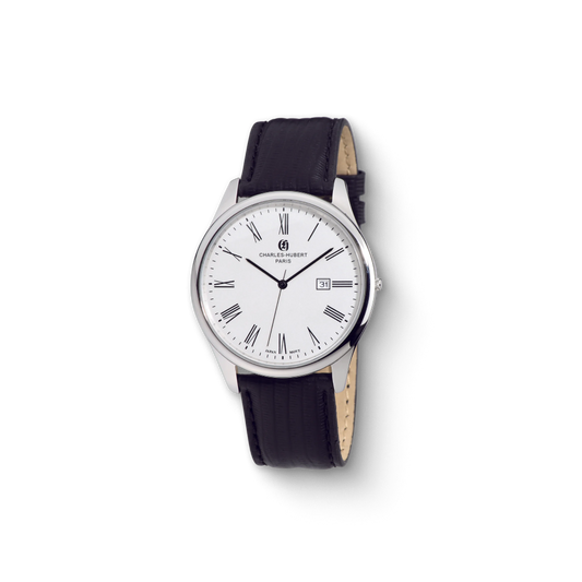 Charles Hubert Stainless Steel Quartz Watch 3960-W