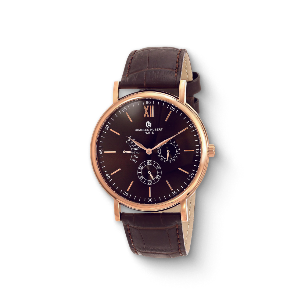 Charles Hubert Stainless Steel Quartz Watch 3969-A