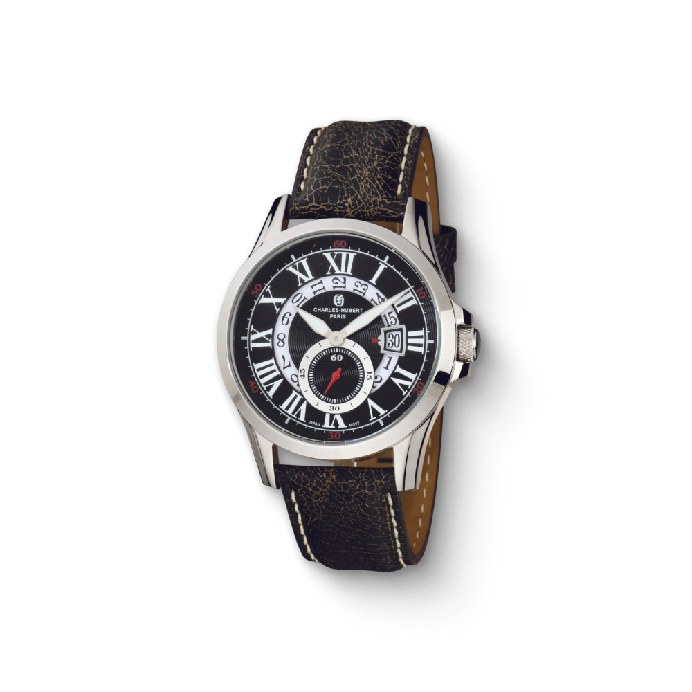 Charles Hubert Stainless Steel Quartz Watch 3996-B