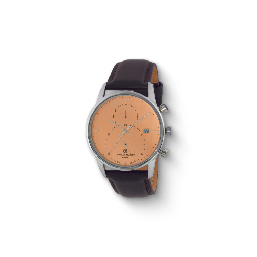 Charles Hubert Stainless Steel Quartz Watch 4001-RG