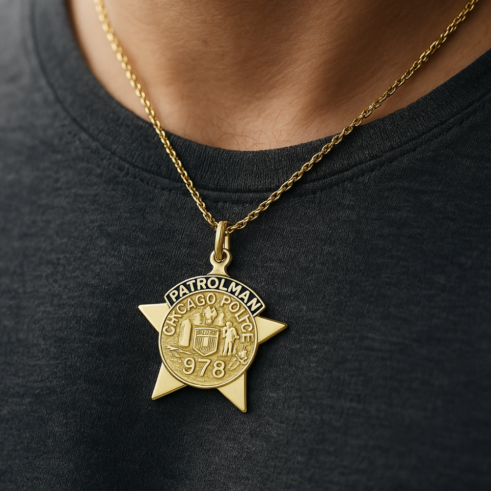 Chicago Police Department Badge Pendant