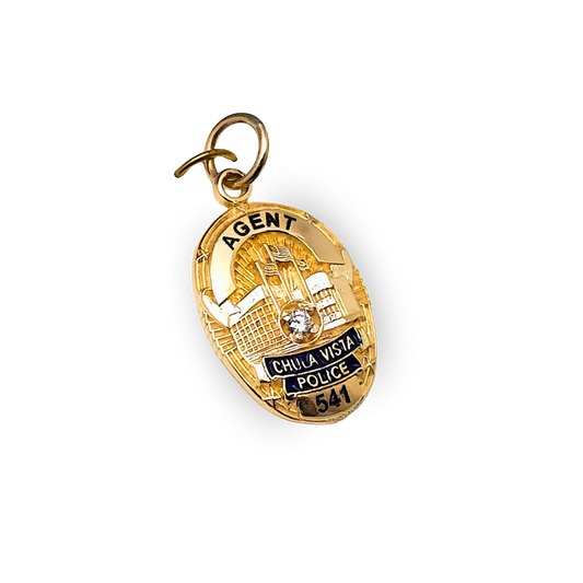 Chula Vista CA Police Department Badge Pendant