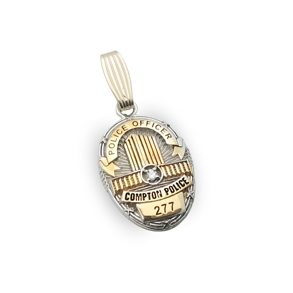 Compton Police Department Badge Pendant