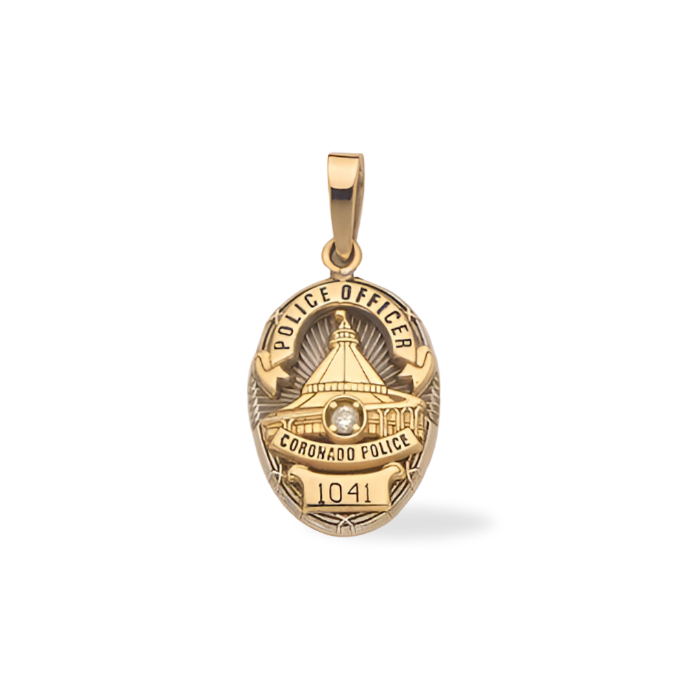 Coronado Police Department Badge Pendant