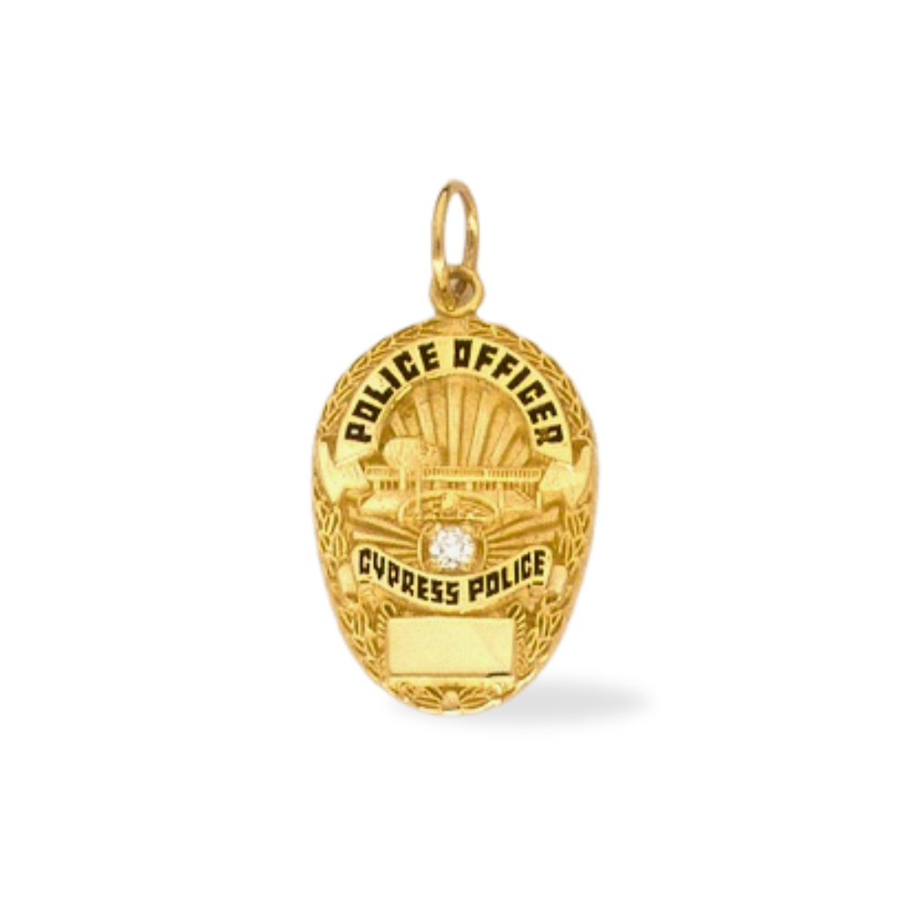 Cypress Police Department Badge Pendant