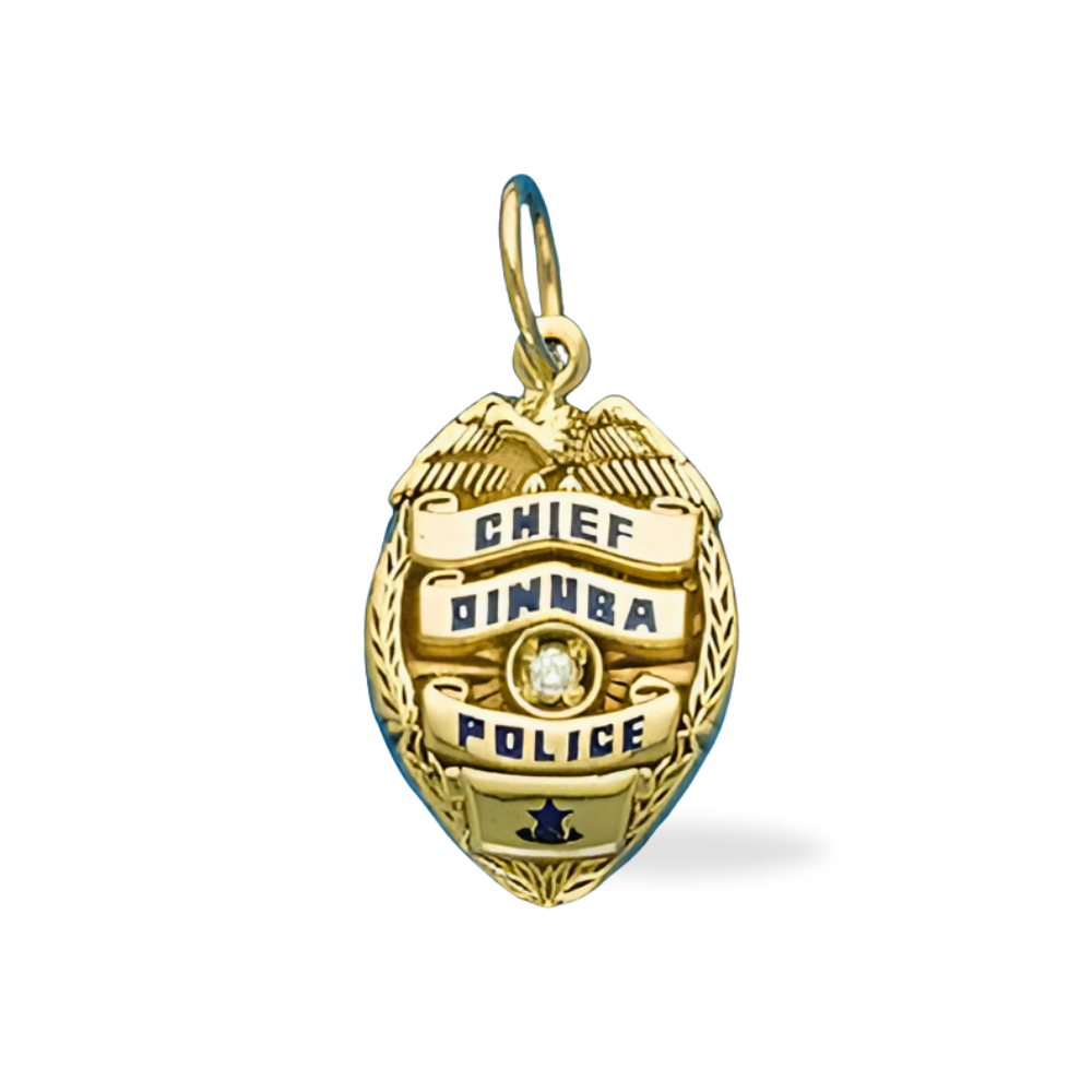 Dinuba Police Department Badge Pendant