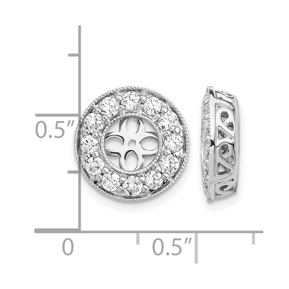 True Origin Lab Grown Diamond VS+ F+ for 5.5-6mm Studs Complete Earring Jackets