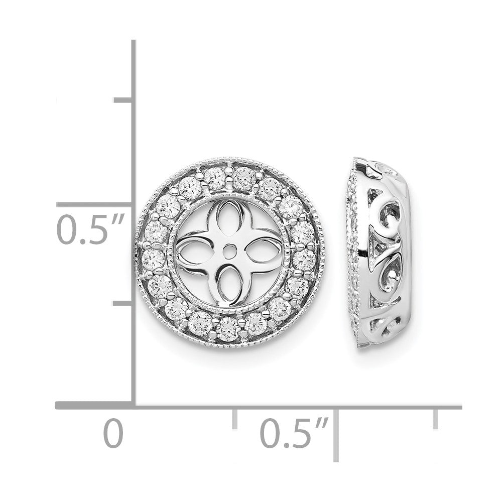 True Origin Lab Grown Diamond VS+ F+ for 6.5-7mm Studs Complete Earring Jackets