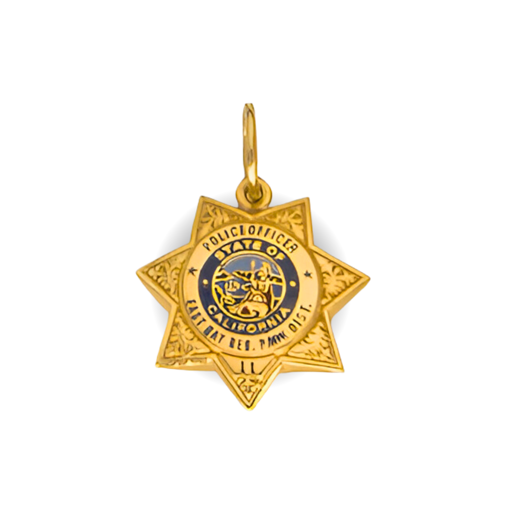East Bay Police Department Badge Star Pendant