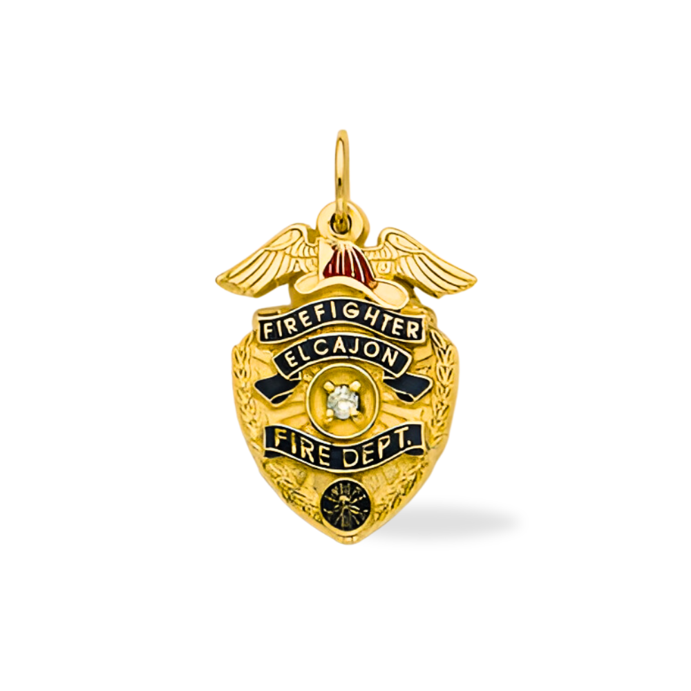 El Cajon Fire Department Badge Pendant