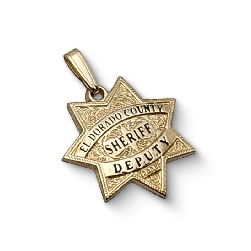 El Dorado County Sheriff Department Badge Pendant / Necklace
