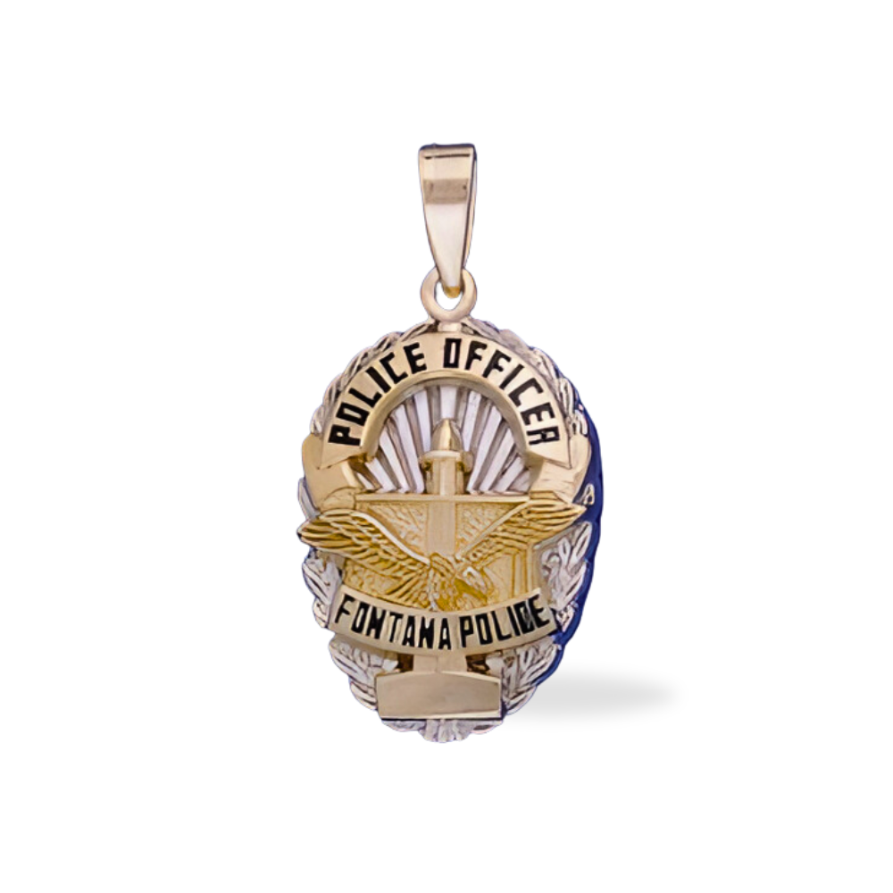 Fontana Police Department Badge Pendant