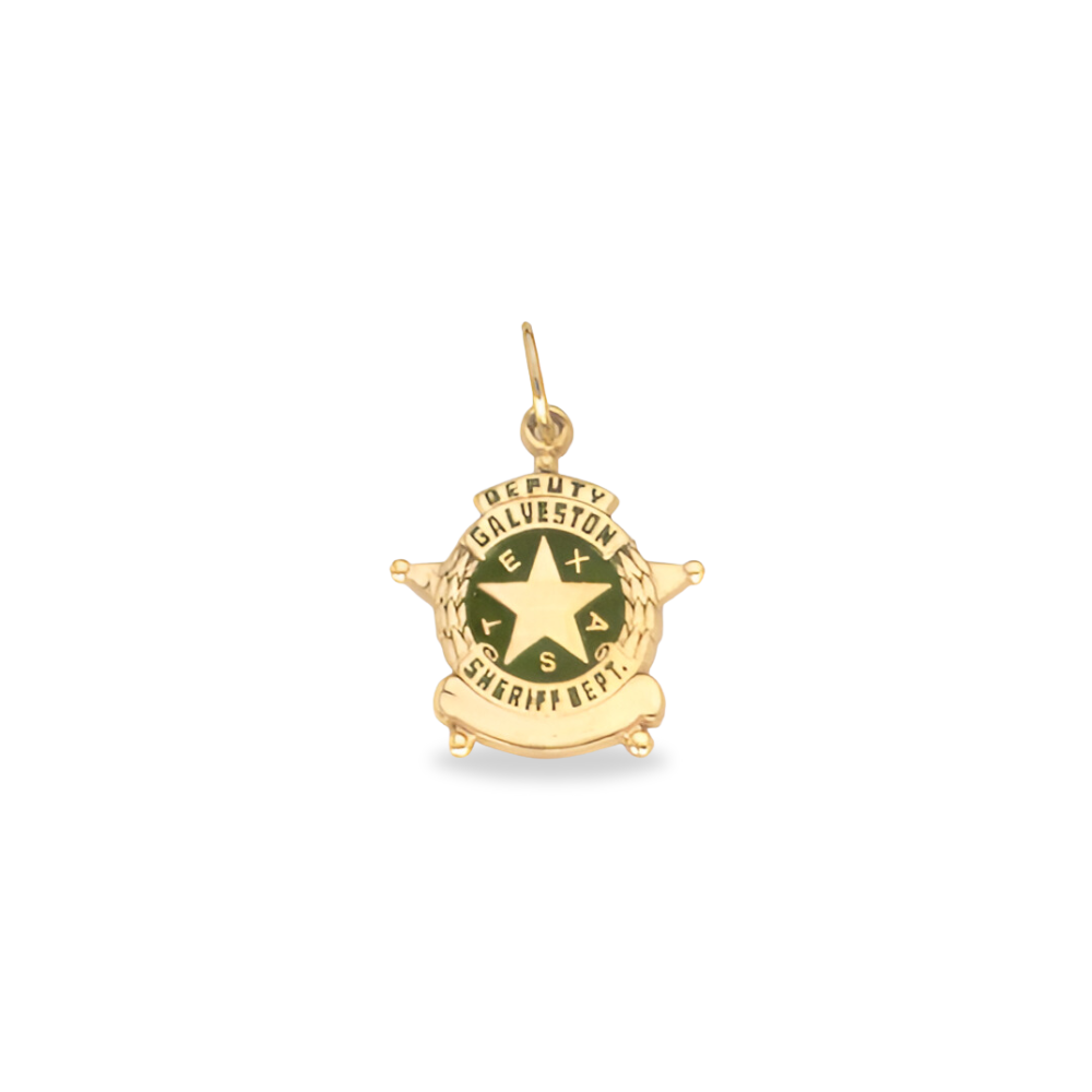 Galveston Sheriff Department Badge Pendant