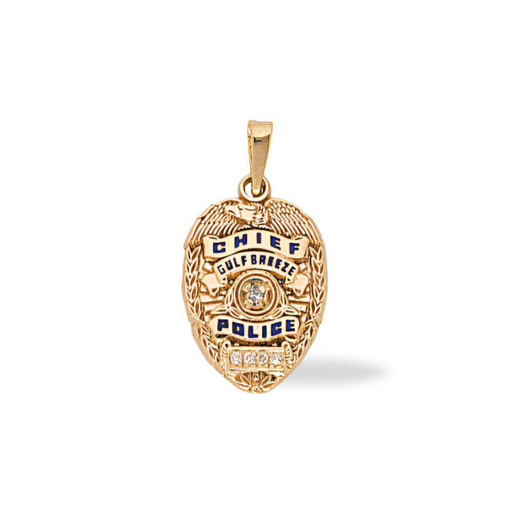 Gulf Breeze Police Department Badge Pendant