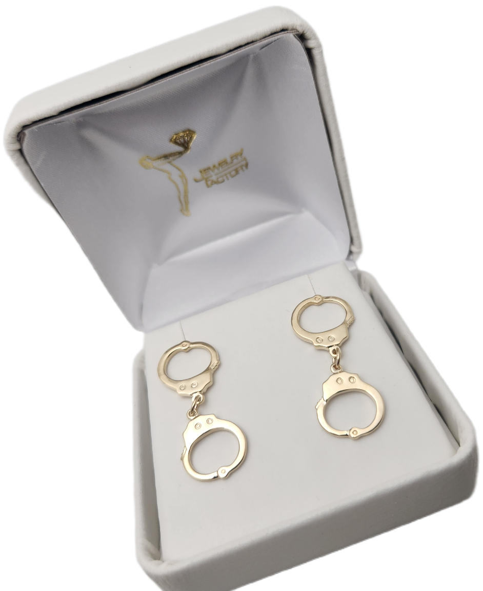 Hand Cuff Earrings - Gold