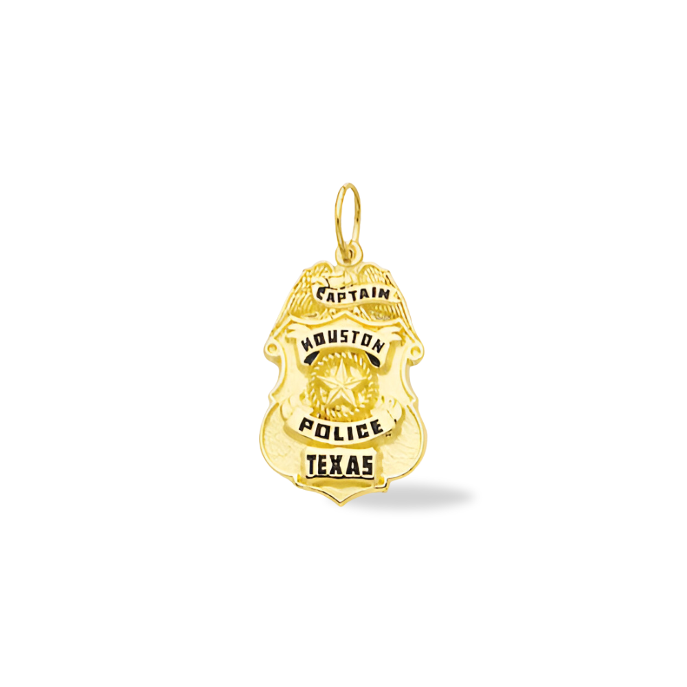 Houston Police Department Badge Pendant