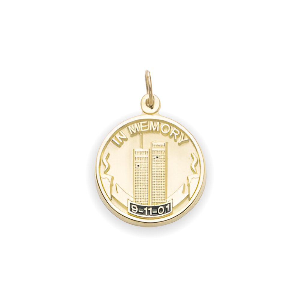 In Memory Twin Towers Pendant Medal