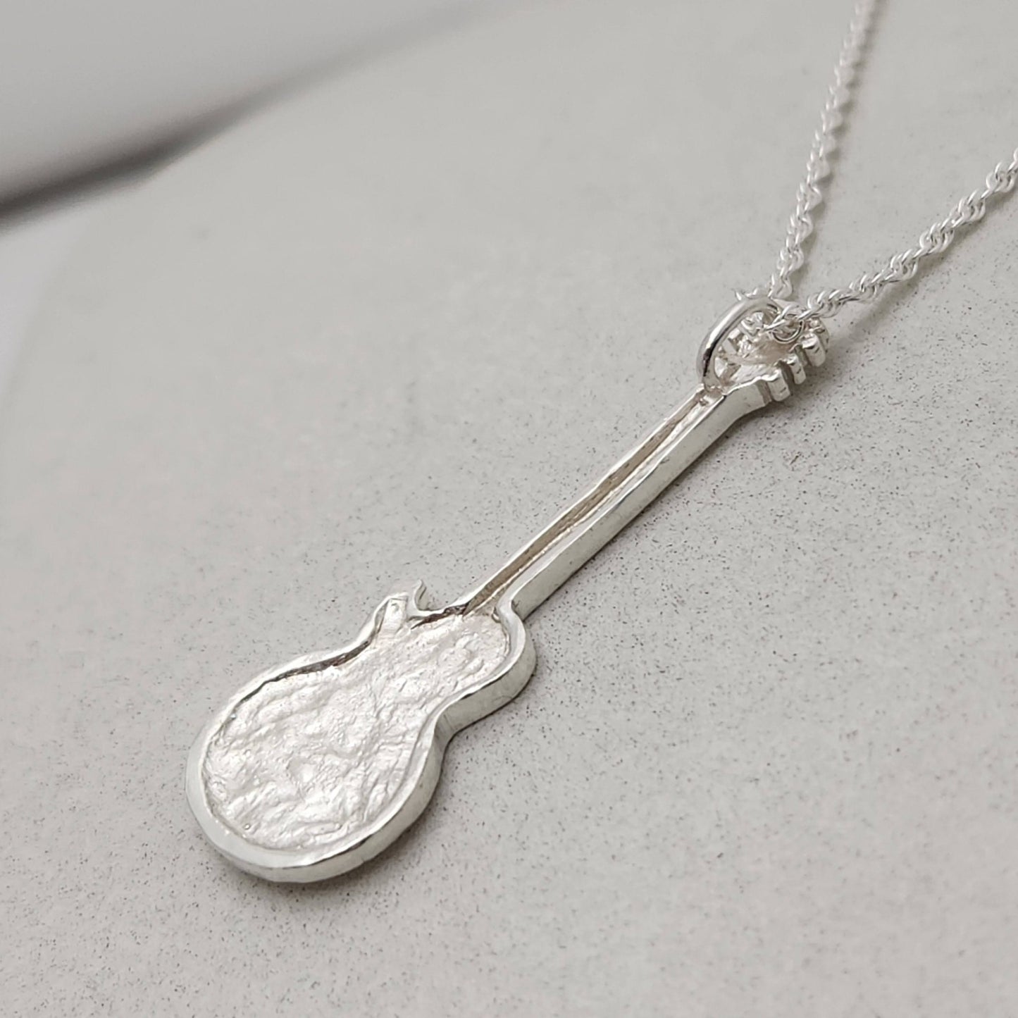 Les Paul Guitar Pendant / Necklace / Charm - Silver & Gold