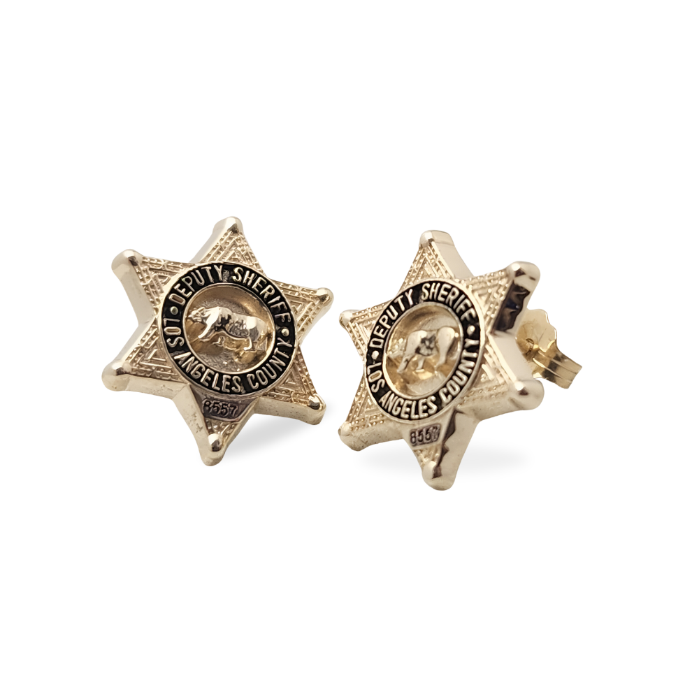 LACSD Badge Stud Earrings