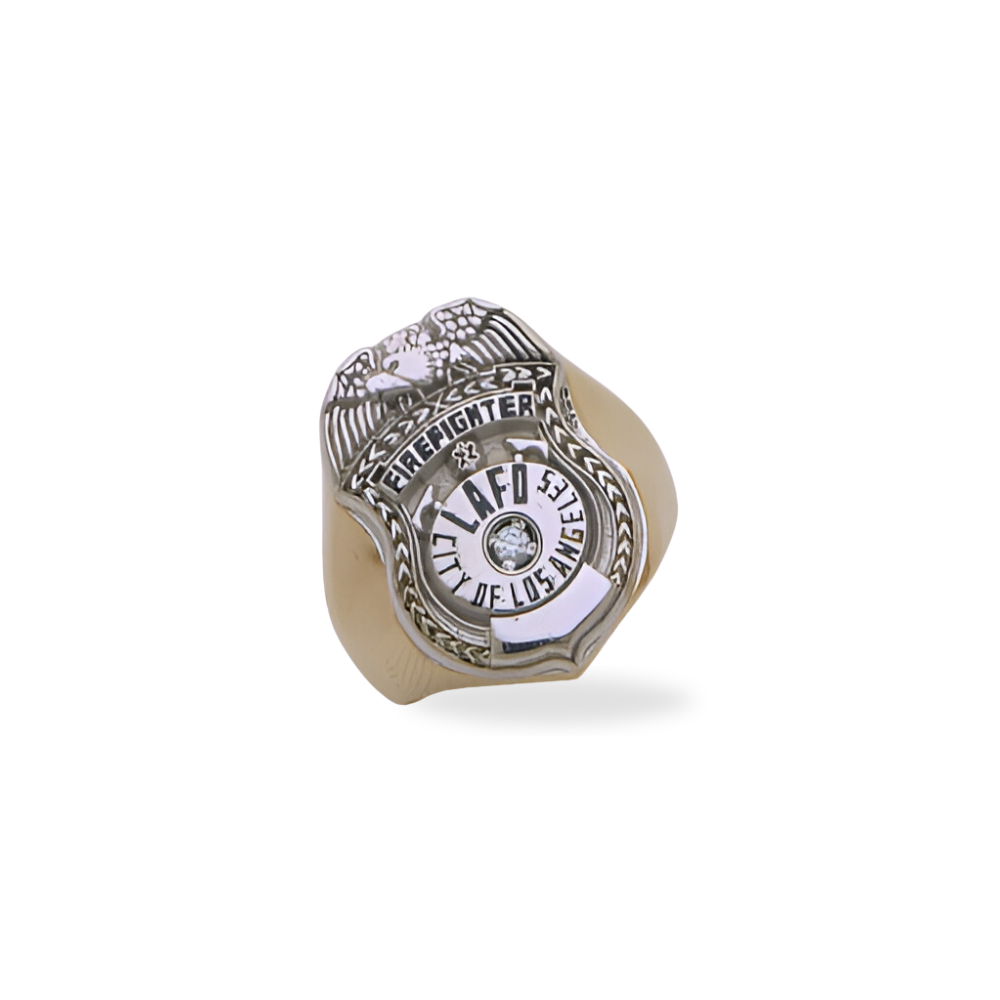 LAFD Badge Ring Two Tone