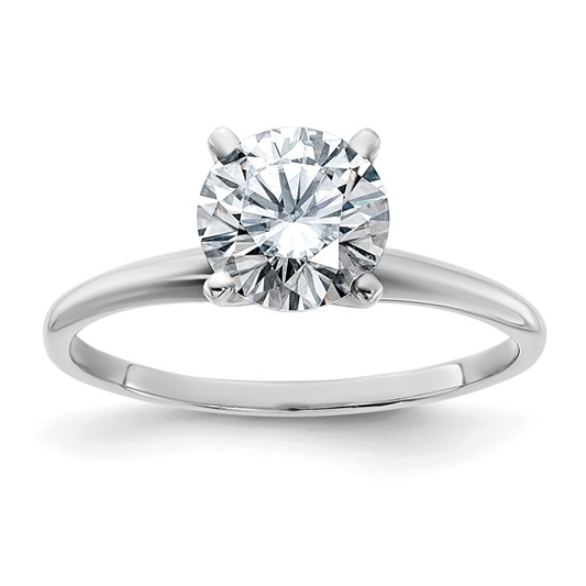 Lab Grown Round Brilliant Solitaire Ring - Diamond