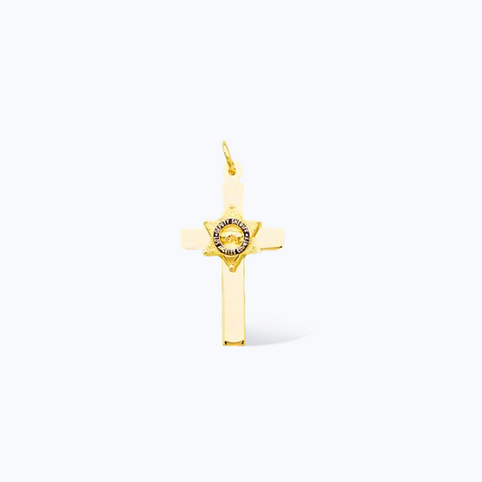 LACSD Star Badge Cross Pendant