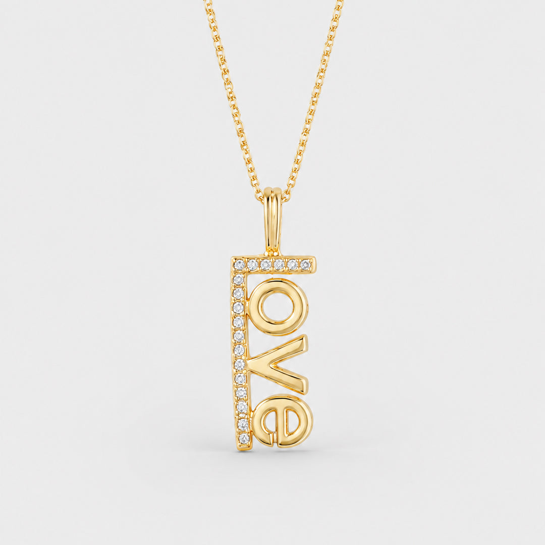 Love Diamond Necklace - 14k gold