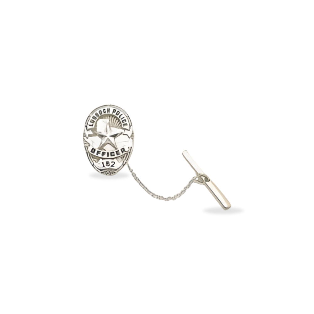 Lubbock Police Department Badge Pendant Tie Tac
