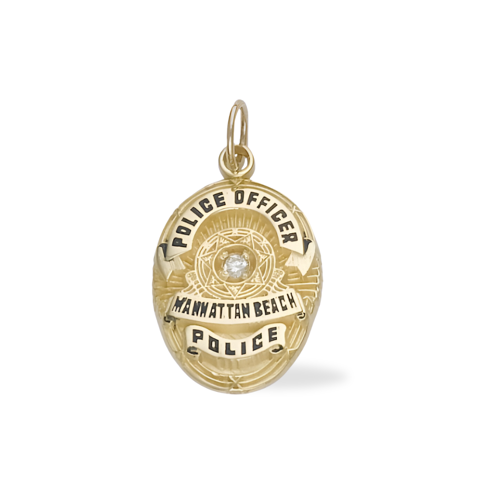 Manhattan Beach Police Department Badge Pendant