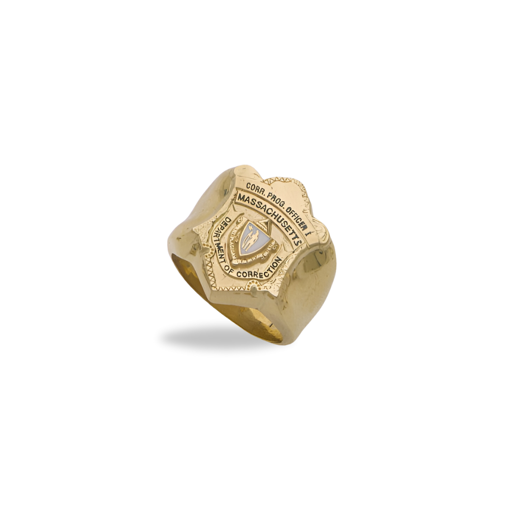 Massachusetts Dept. of Corrections Badge Ring