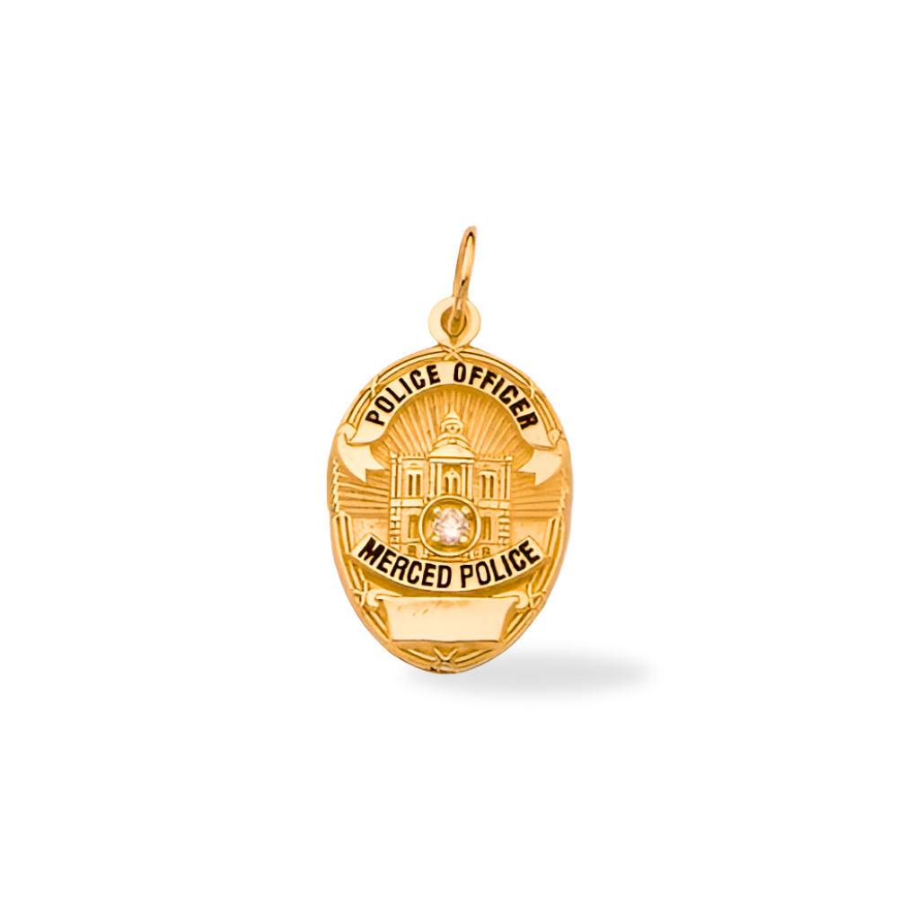 Merced Police Department Badge Pendant
