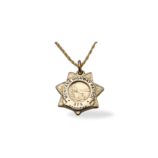 Montana Highway Patrol Department Badge Pendant