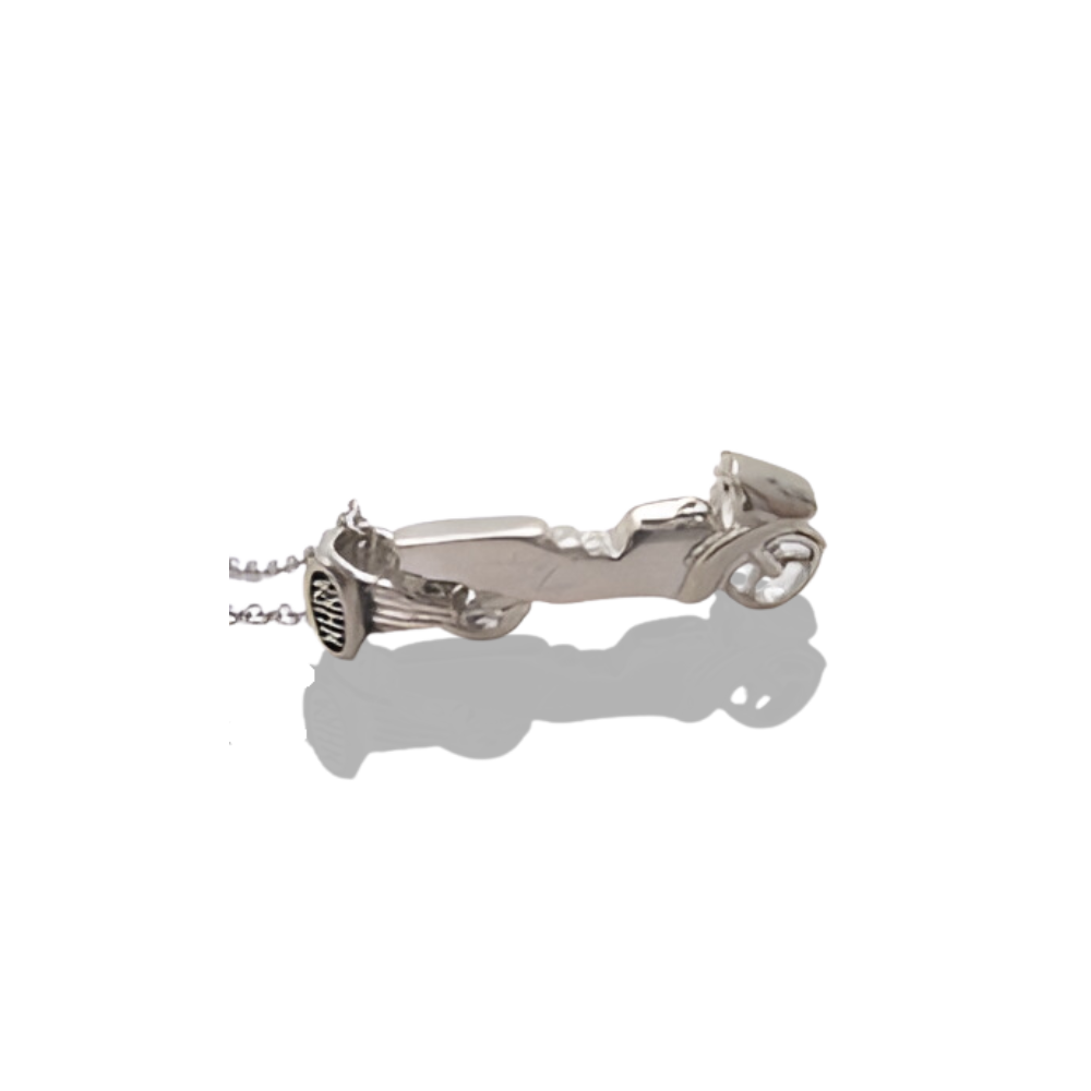 NHRA Bike Sterling Pendant - Silver