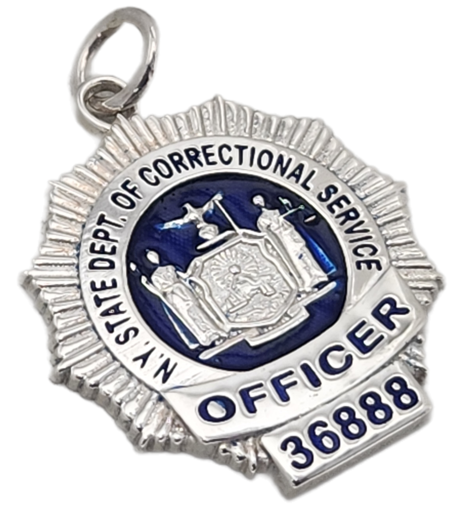 New York State Dept. of Correctional Services Badge Pendant