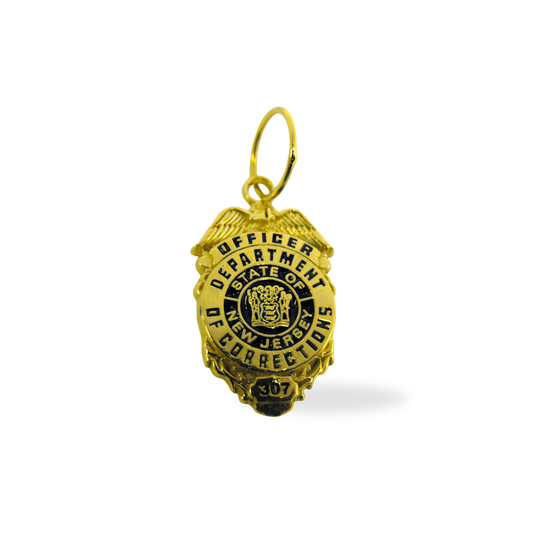 New Jersey Dept. of Corrections Badge Pendant