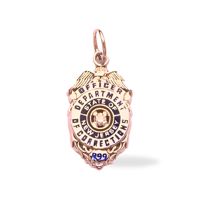 New Jersey Dept. of Corrections Badge Pendant