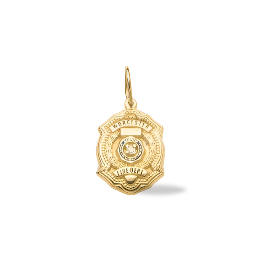 Worcester Fire Department Badge Pendant