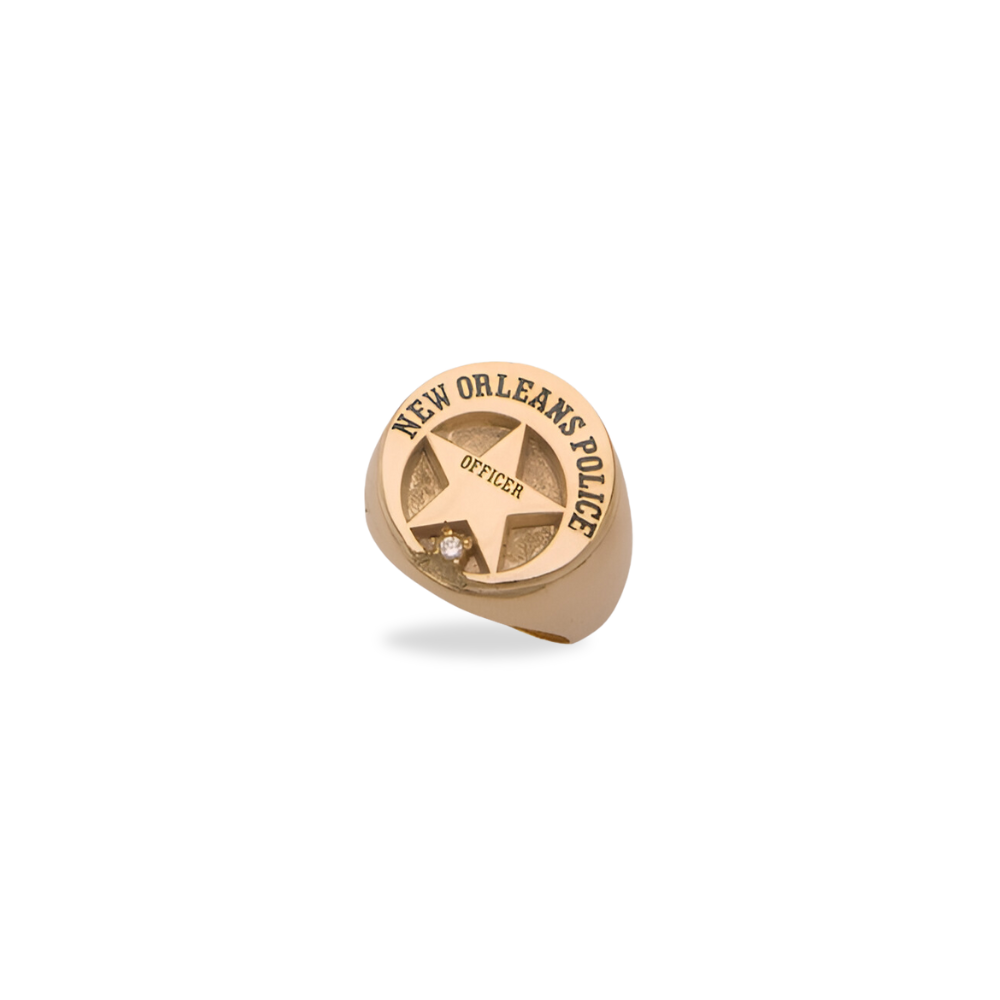 New Orleans Police Department Badge Ring