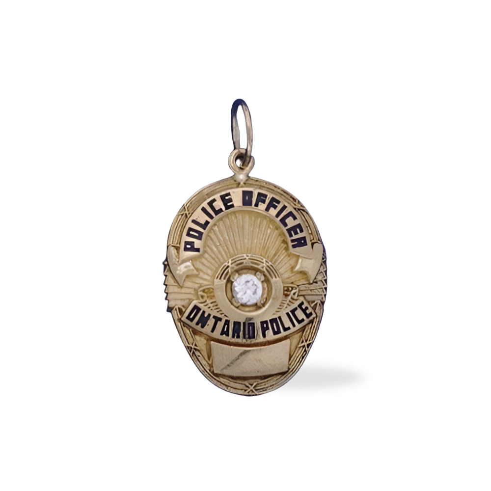 Ontario Police Department Badge Pendant