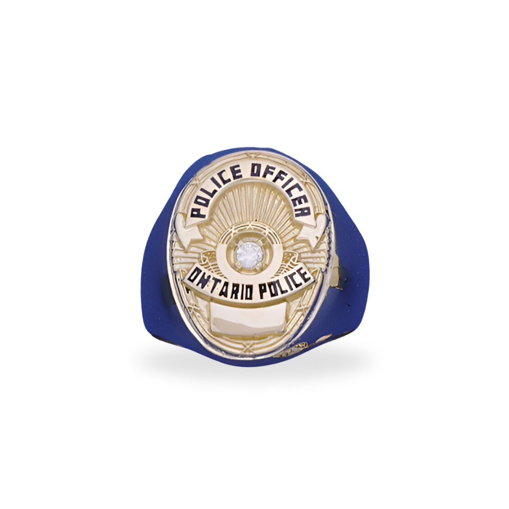 Ontario Police Department Badge Ring