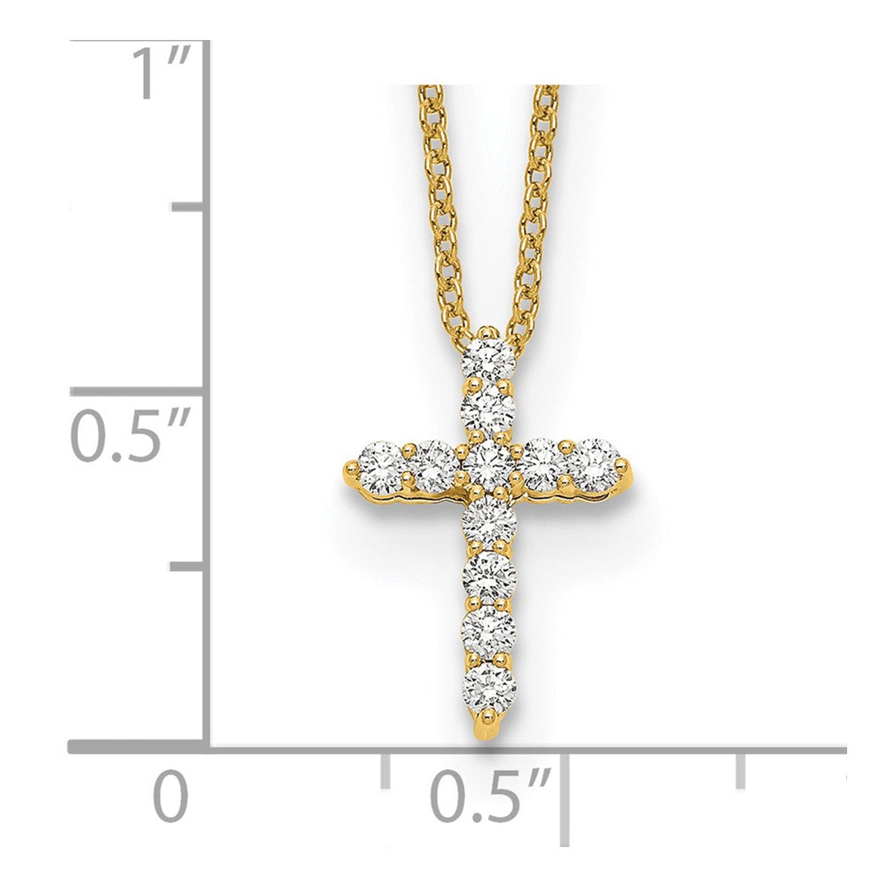 True Origin Lab Grown Diamond VS+ F+ Complete 18 in Cross Necklace