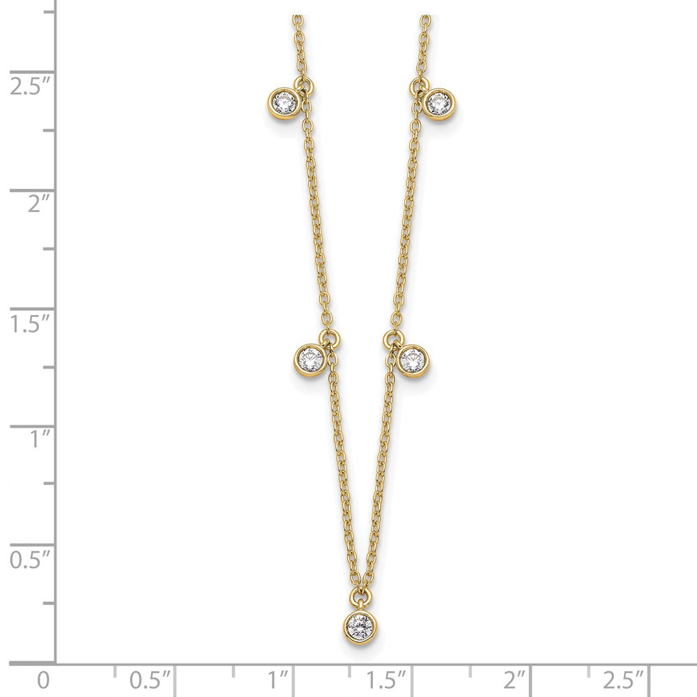 True Origin Lab Grown Diamond VS+ F+ Complete 9 Station 18 in Necklace