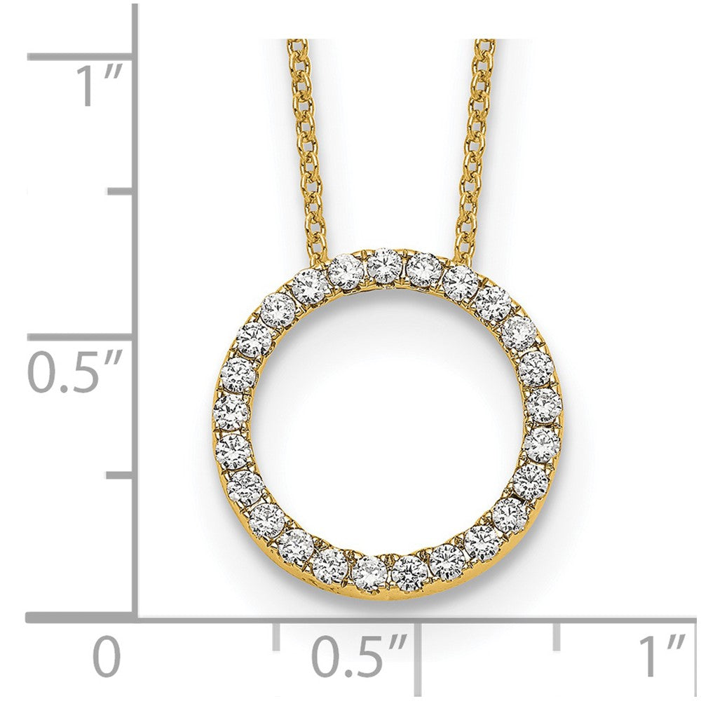 True Origin Lab Grown Diamond VS+ F+ Complete 18 in Eternity Pendant Necklace