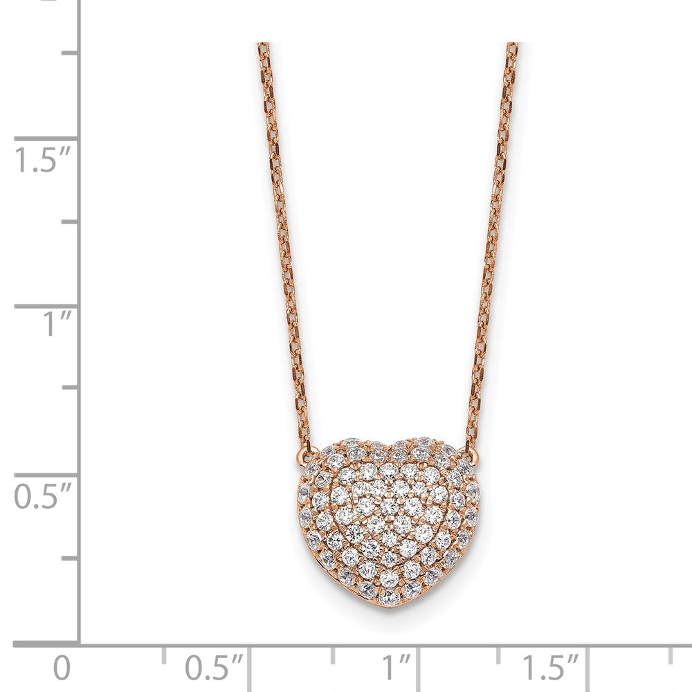 True Origin Lab Grown Diamond VS+ F+ Complete 18 in Heart Necklace