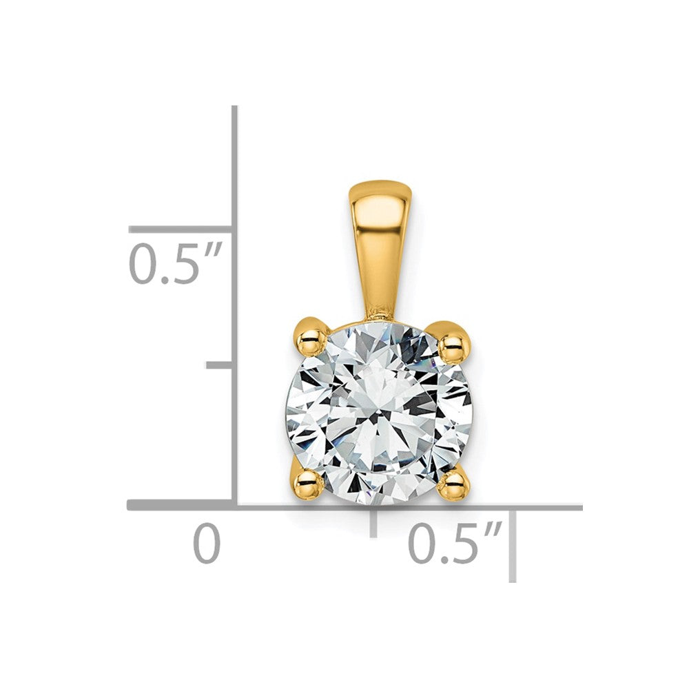 Lab Grown Diamond VS/SI+ G+ Round Complete Four Prong Pendant