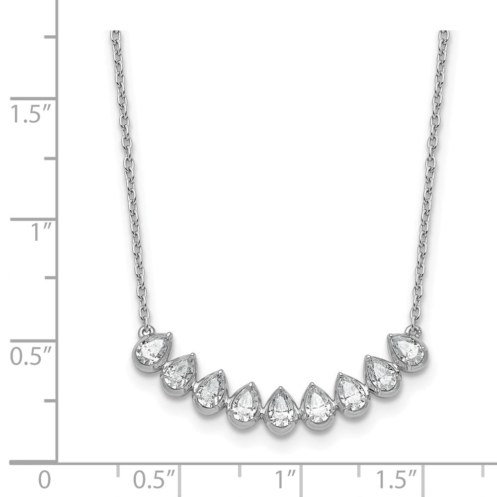 True Origin Lab Grown Diamond VS+ F+ 18 in Complete Fashion Bar Necklace