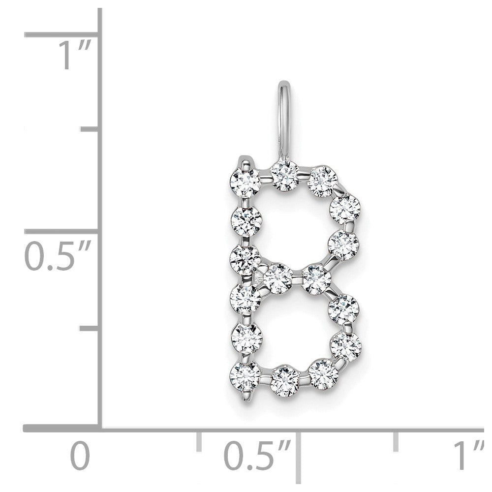 True Origin Lab Grown Diamond VS+ F+ Complete Alphabet B Pendant
