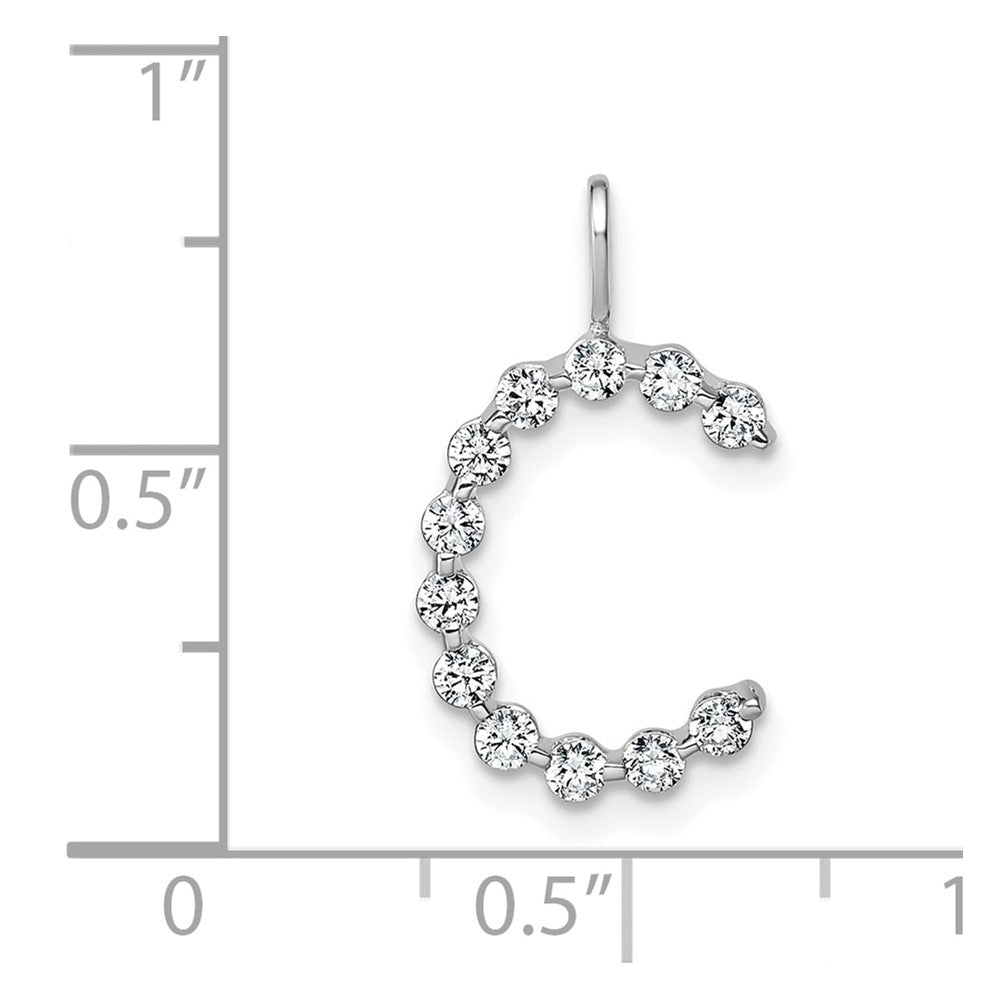 True Origin Lab Grown Diamond VS+ F+ Complete Alphabet C Pendant